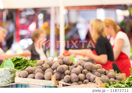 Farmers' market stall. Farmers' market stall. 11872711