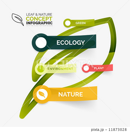 Eco leaf infographic concept Eco leaf infographic concept 11873028
