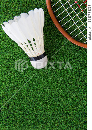 shuttlecock on court shuttlecock on court 11873833