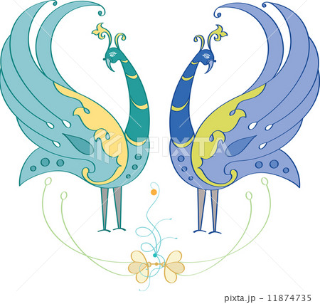 Peacock Artistic Hand Drawn 11874735