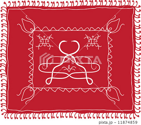 Folk Snake, Tribal Design, Motif, Wall Painting Folk Snake, Tribal Design, Motif, Wall Painting 11874859