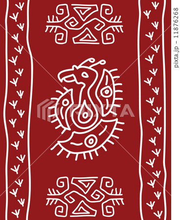 Folk Snake, Tribal Design, Motif, Wall Painting 11876268