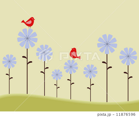 Card Design Artistic Bird Flower Card Design Artistic Bird Flower 11876596