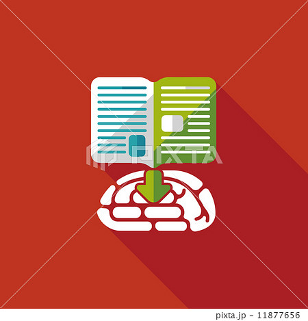 knowledge flat icon with long shadow,eps10 11877656