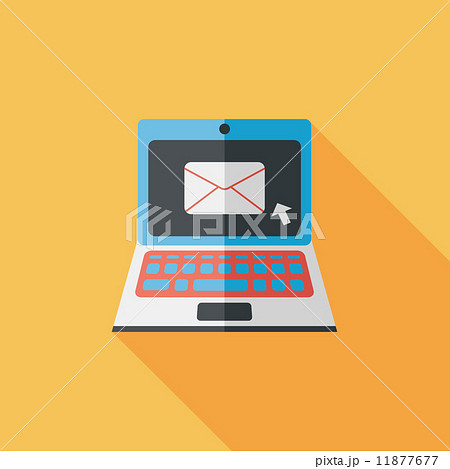 laptop flat icon with long shadow,eps10 laptop flat icon with long shadow,eps10 11877677