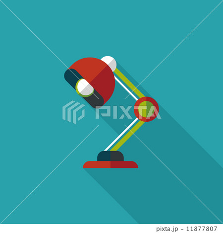 Table lamp flat icon with long shadow,eps10 Table lamp flat icon with long shadow,eps10 11877807