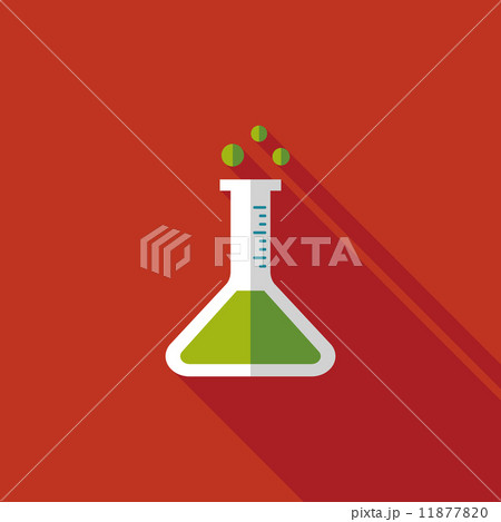 test tube flat icon with long shadow test tube flat icon with long shadow 11877820