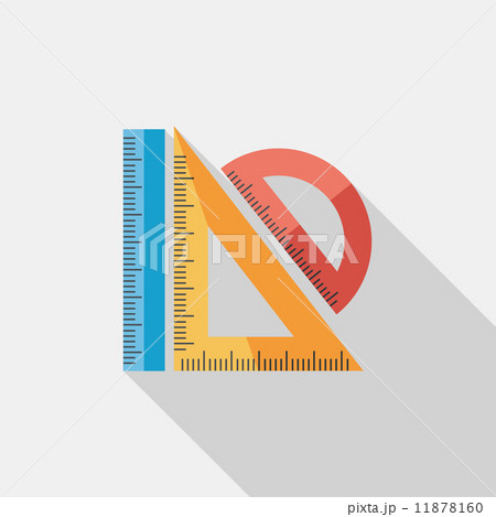 Ruler flat icon with long shadow,eps10 Ruler flat icon with long shadow,eps10 11878160