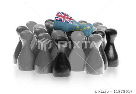 One unique pawn on top of common pawns 11878917