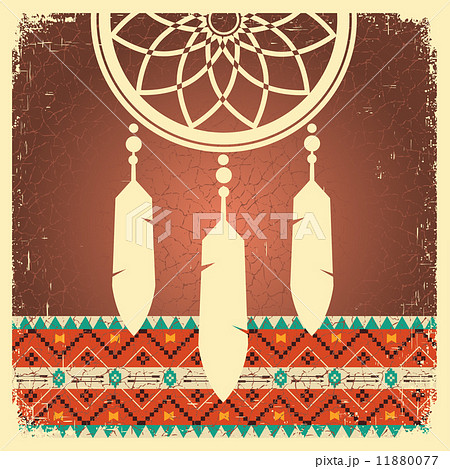 Dream catcher poster with ethnic ornament Dream catcher poster with ethnic ornament 11880077