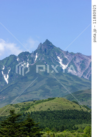 利尻島、南浜湿原より望む利尻山南稜 11880925