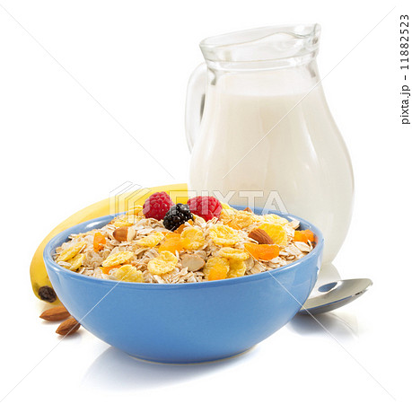 bowl of muesli cereals bowl of muesli cereals 11882523