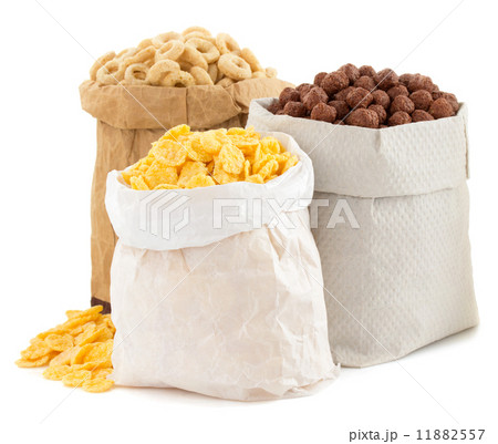 cereal corn mix in paper bag 11882557