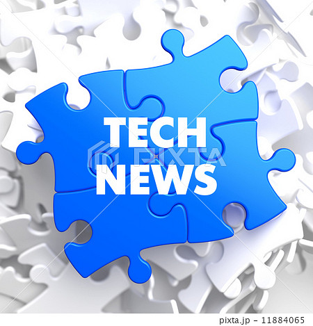 Tech News on Blue Puzzle. 11884065