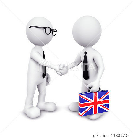 3D Businessman handshaking 11889735