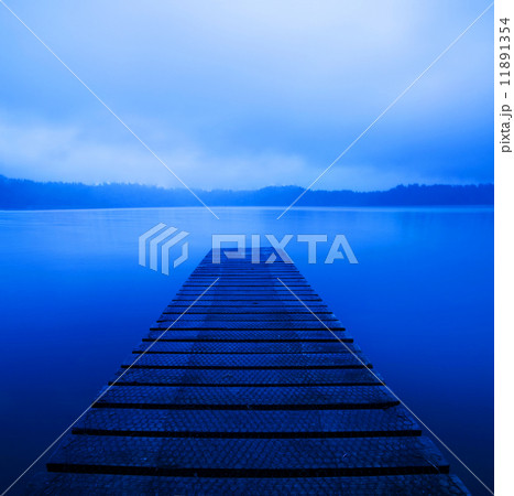 Tranquil Peaceful Lake with Jetty Tranquil Peaceful Lake with Jetty 11891354