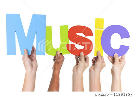 Group of Multiethnic Hands Holding Music Group of Multiethnic Hands Holding Music 11891357