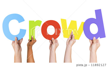 Diverse Hands Holding The Word Crowd Diverse Hands Holding The Word Crowd 11892127