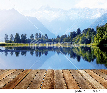 Mountain Range and a Body of Water Mountain Range and a Body of Water 11892407