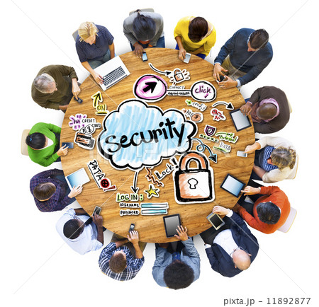 Group of Multiethnic People with Security Concept 11892877