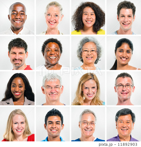 Collection Of Happy Multi-Ethnic People 11892903