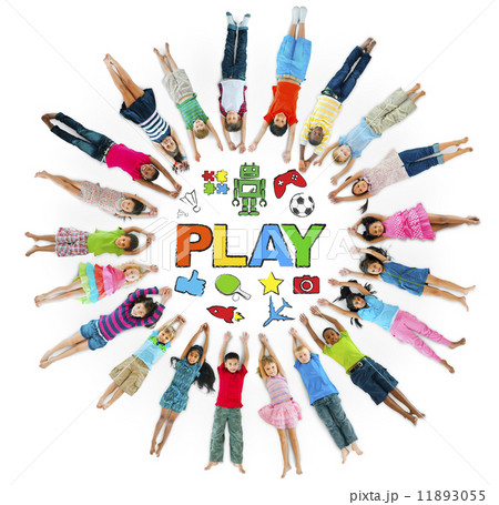 Group of Children Cicle and Play Concept Group of Children Cicle and Play Concept 11893055