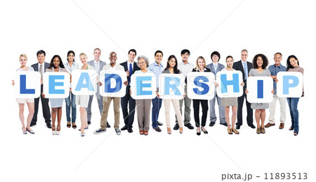 Group Of Business People Holding The Word Leadership 11893513