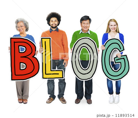 Group of Diverse People Holding the word Blog Group of Diverse People Holding the word Blog 11893514