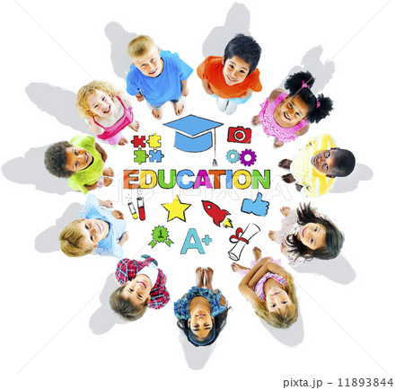 Group of Multiethnic Children with Education 11893844