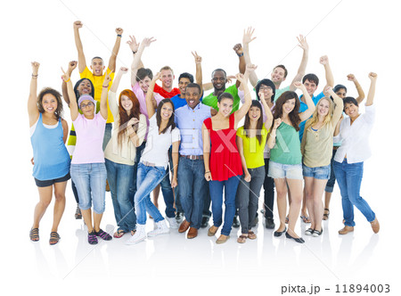 Large group of cheerful people 11894003