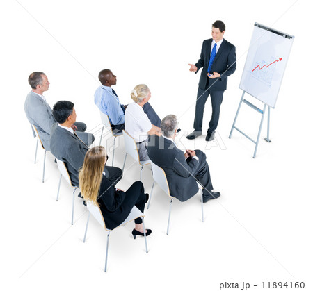 Group of Business People Listening Presentation 11894160