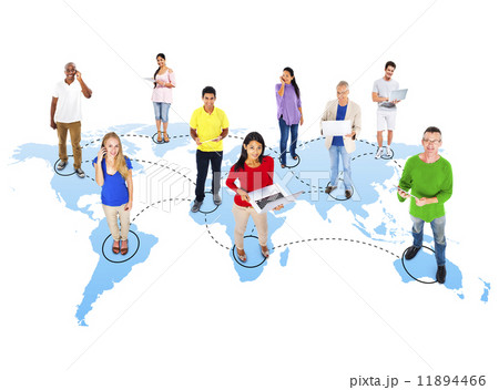 Casual Diverse People and Connection Concepts 11894466