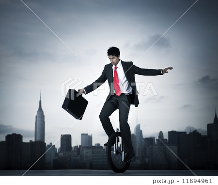 Businessman Taking A Risk In New York City Businessman Taking A Risk In New York City 11894961