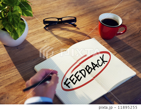 Man with Note Pad and Feedback Concepts 11895255