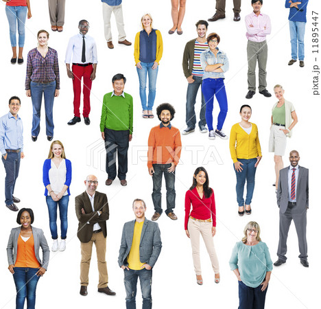 Group of Multiethnic Diverse Colorful People 11895447