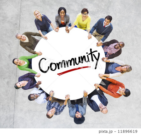 Diverse People in a Circle with Community Concept Diverse People in a Circle with Community Concept 11896619