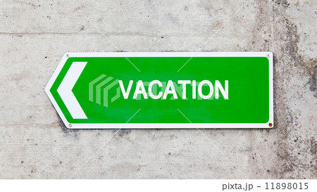 Green sign - Vacation 11898015