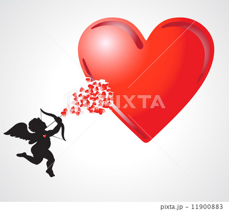 cupid with heart 11900883