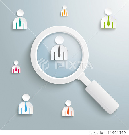 Recruitment Loupe Infographic PiAd 11901569