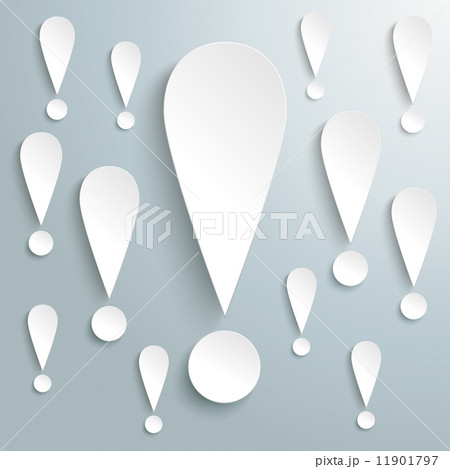 White Exclamation Marks Infographic PiAd 11901797