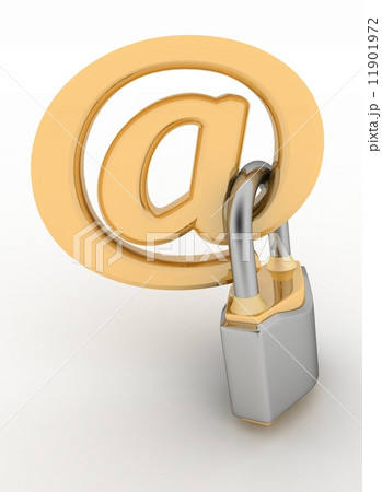 E-mail symbol with lock 11901972