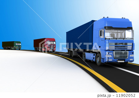 Trucks on freeway 11902052