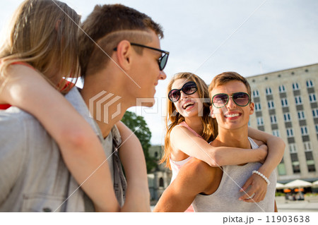 smiling couple having fun in city smiling couple having fun in city 11903638