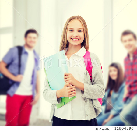 happy and smiling teenage girl happy and smiling teenage girl 11904990