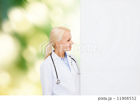 smiling female doctor with stethoscope smiling female doctor with stethoscope 11906552