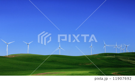 草原の風車 草原の風車 11907692