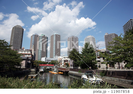 佃島風景　 11907858