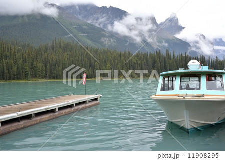 ジャスパー国立公園 マリーン湖にて ジャスパー国立公園 マリーン湖にて 11908295