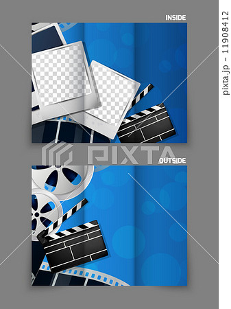 Cinema tri-fold brochure design 11908412