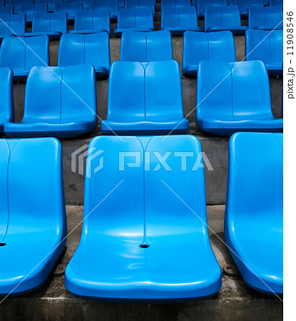 Blue stadium seats. Blue stadium seats. 11908546